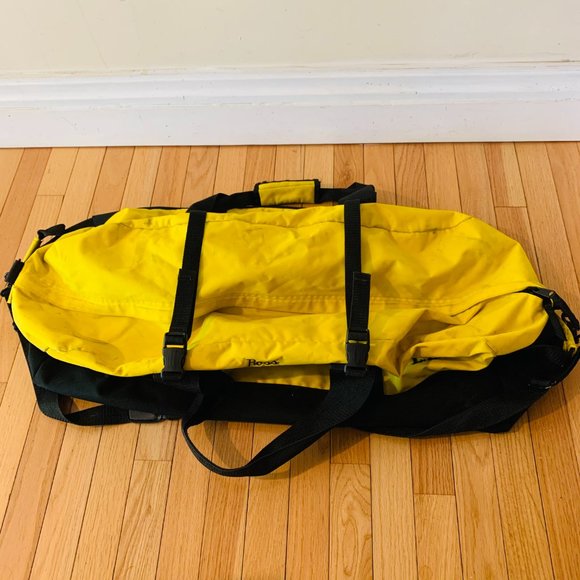 L.L. Bean Bags Vtg Large Ll Bean Yellow Adventure Duffle Bag Poshmark